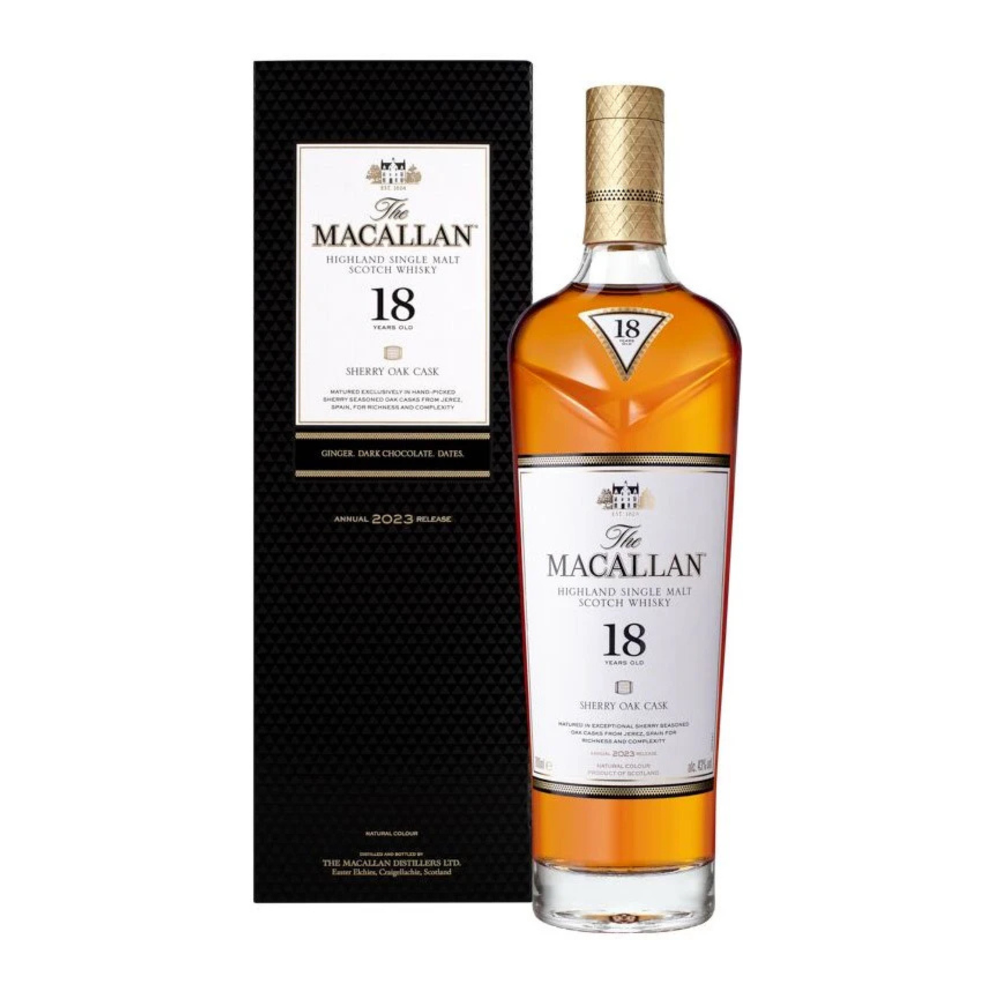 The Macallan 18 Year Sherry Oak Whisky 70cl