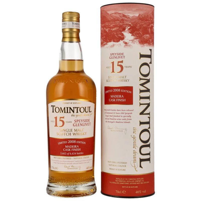 Tomintoul 15 Year Madeira Cask Whisky 70cl