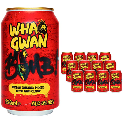 Wha Gwan Bomb 8% RTD Cans  12 x 330ml