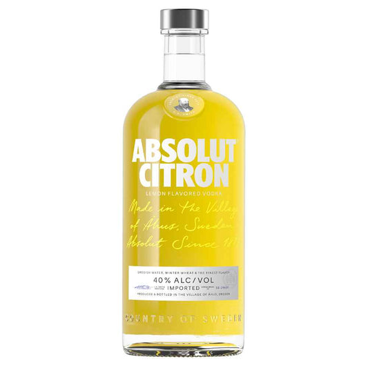Absolut Citron Lemon Vodka 1Ltr