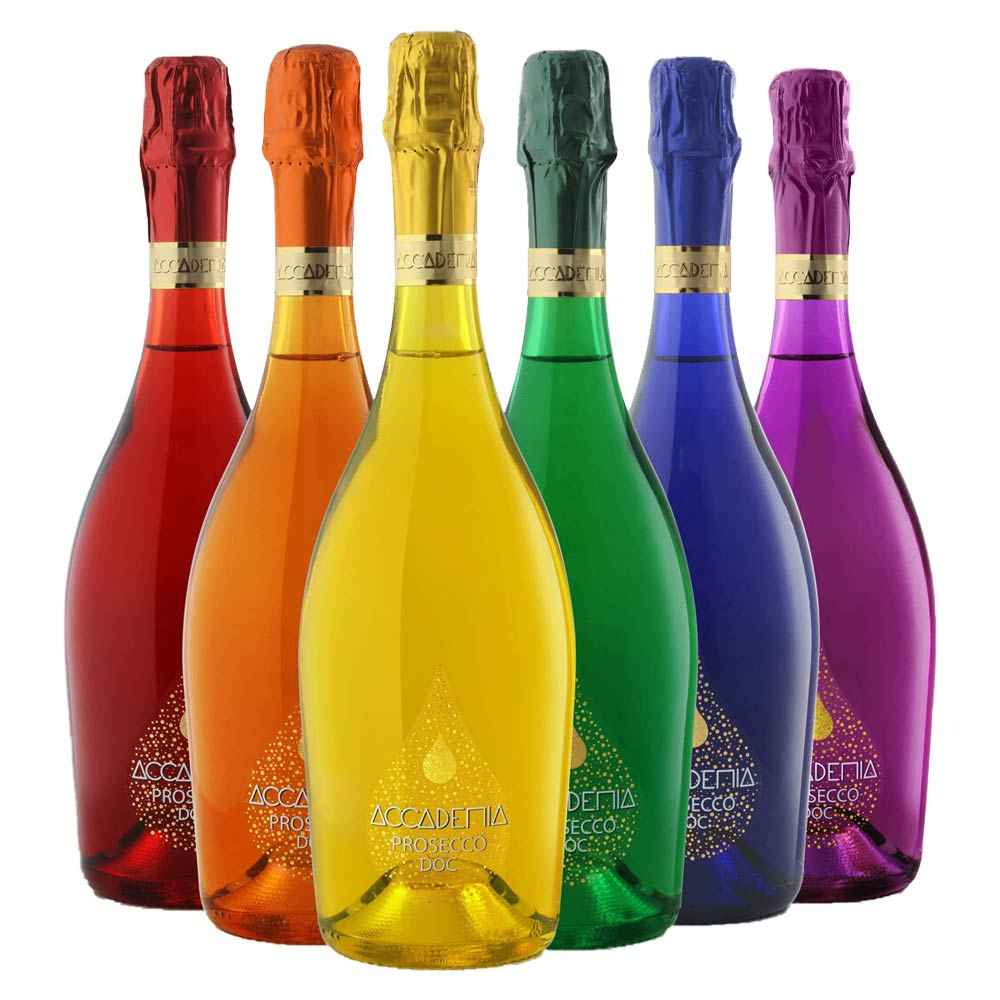Bottega Accademia Rainbow Prosecco DOC 6x 75cl Case