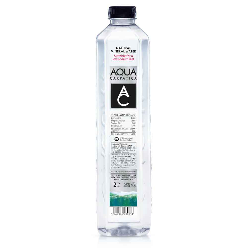AQUA Carpatica Natural Still Mineral Water 6x 2Ltr