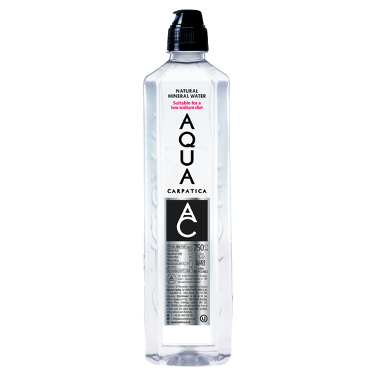 AQUA Carpatica Sports Cap Natural Still Mineral Water 6x75cl