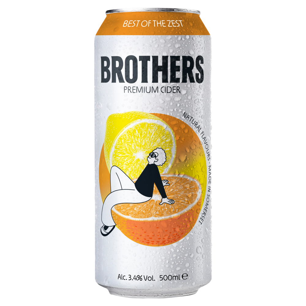 Brothers Best of The Zest Premium Cider 10x 500ml Cans