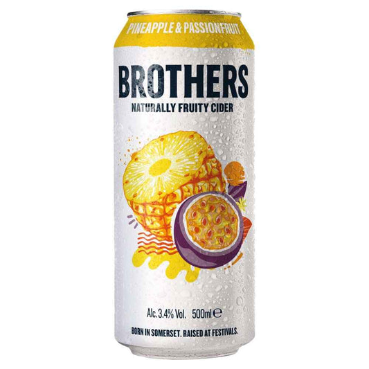 Brothers Pineapple & Passionfruit Cider 10x 500ml Cans