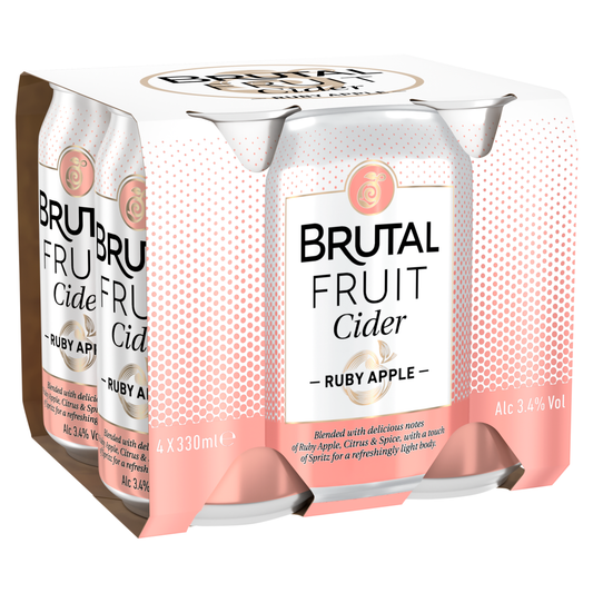 Brutal Fruit Ruby Apple Cider 24x 330ml Cans