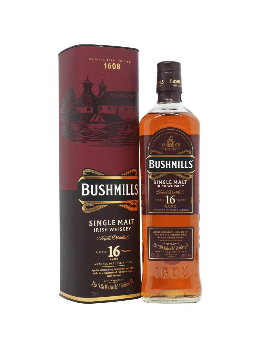 Bushmills 16 Year Three Wood Irish Whiskey 70cl