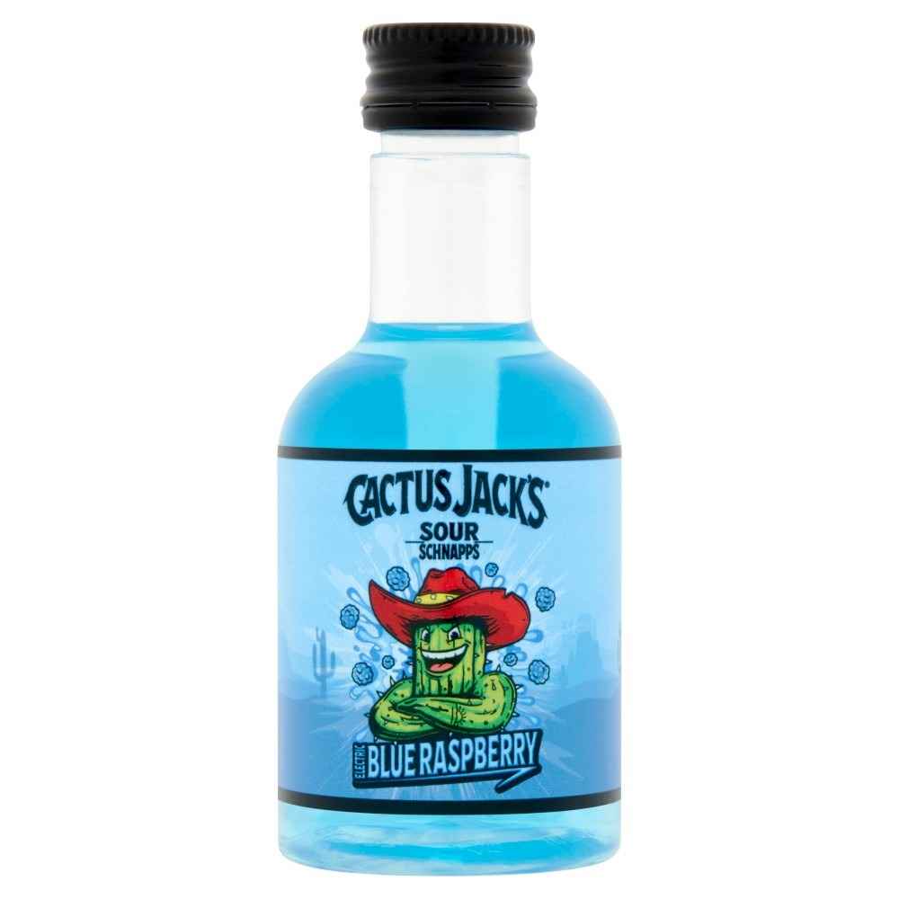Cactus Jack Electric Blue Raspberry Schnapps 5cl Miniature