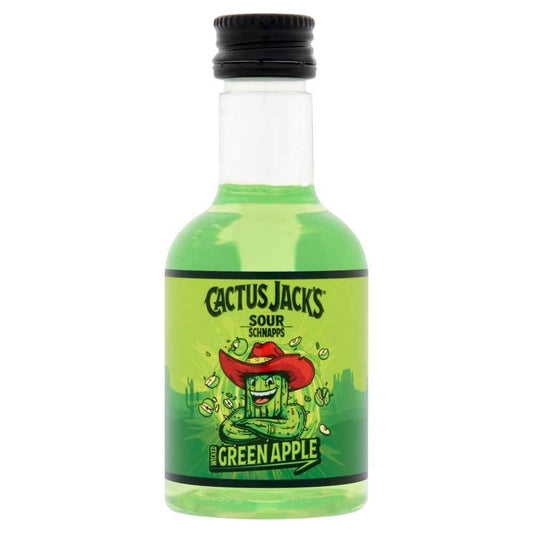 Cactus Jack Wicked Green Apple Sour Schnapps 5cl Miniature