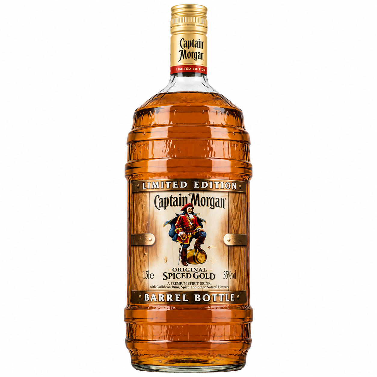 Captain Morgan Spiced Rum 1.5Ltr Barrel Bottle Limited Edition