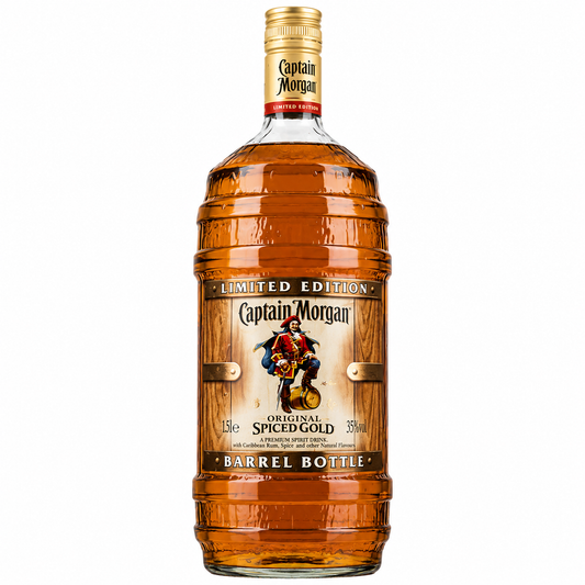 Captain Morgan Spiced Rum 1.5Ltr Barrel Bottle Limited Edition