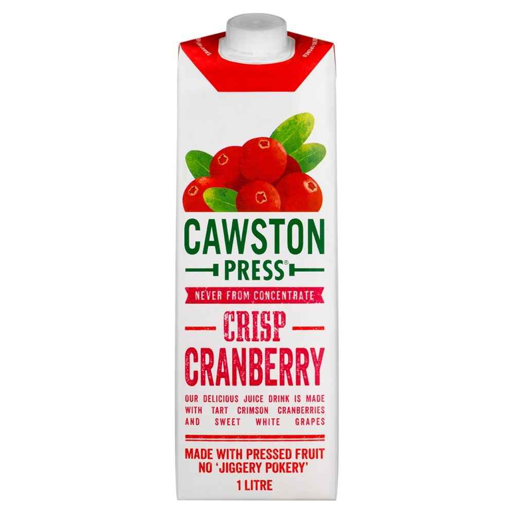 Cawston Press Cranberry Juice 8x 1Ltr