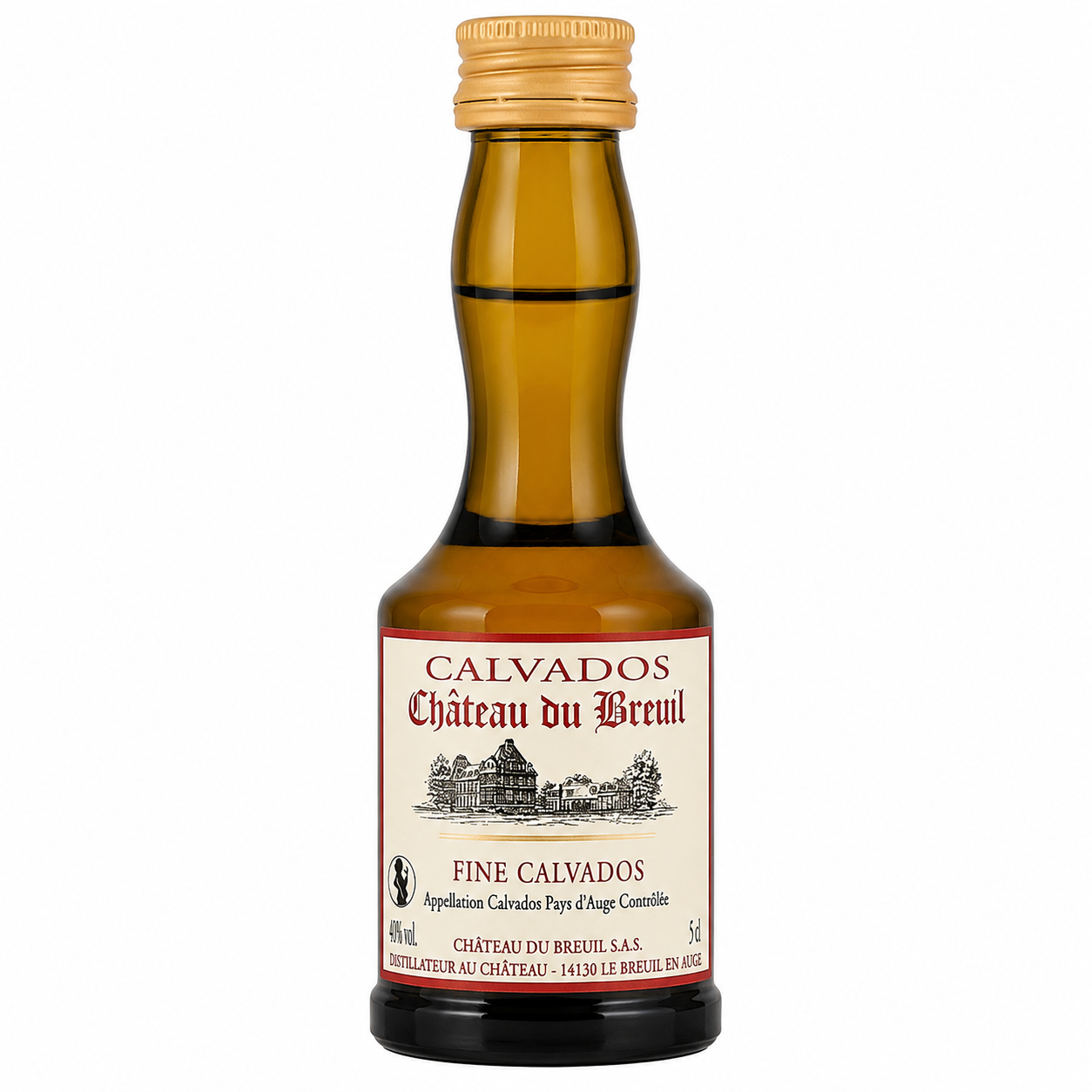 Chateau Du Breuil Pays D'Auge Fine Calvados 3cl Miniature