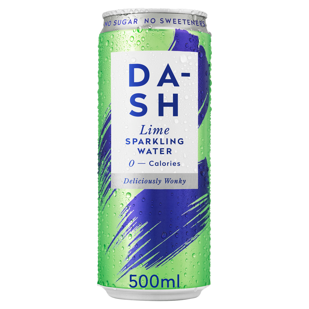 DASH Lime Flavoured Sparkling Water 12x 500ml