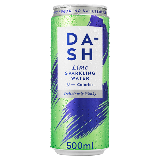 DASH Lime Flavoured Sparkling Water 12x 500ml