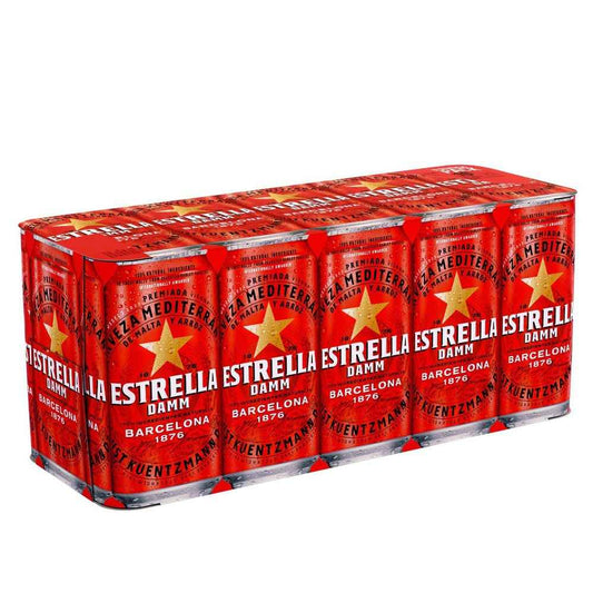 Estrella Damm Premium Lager 10x 440ml Cans