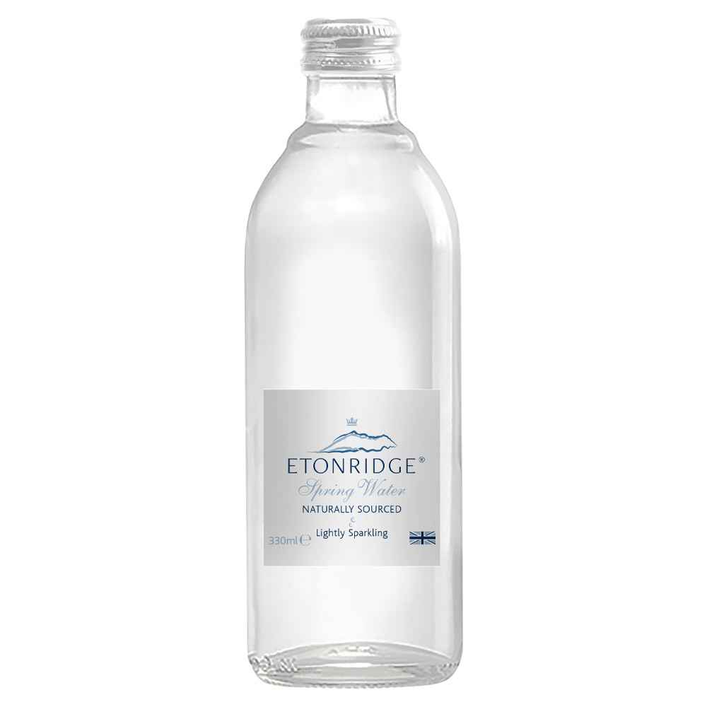 Etonridge Lightly Sparkling Spring Water 24x 330ml Glass Bottles