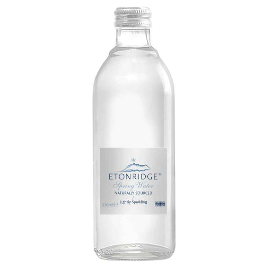 Etonridge Lightly Sparkling Spring Water 24x 330ml Glass Bottles