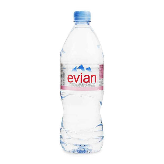 Evian Still Natural Mineral Water 12x 1Ltr