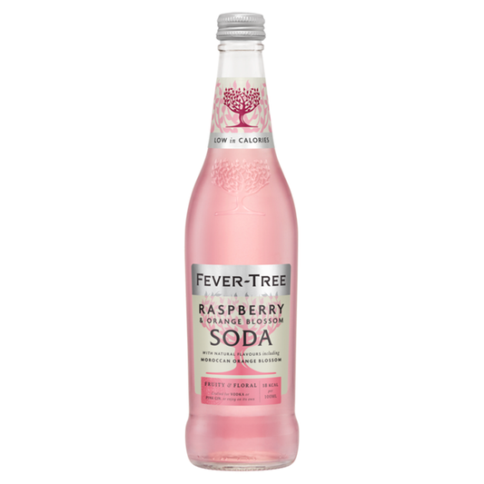 Fever Tree Raspberry & Orange Blossom Soda Water 8x 500ml