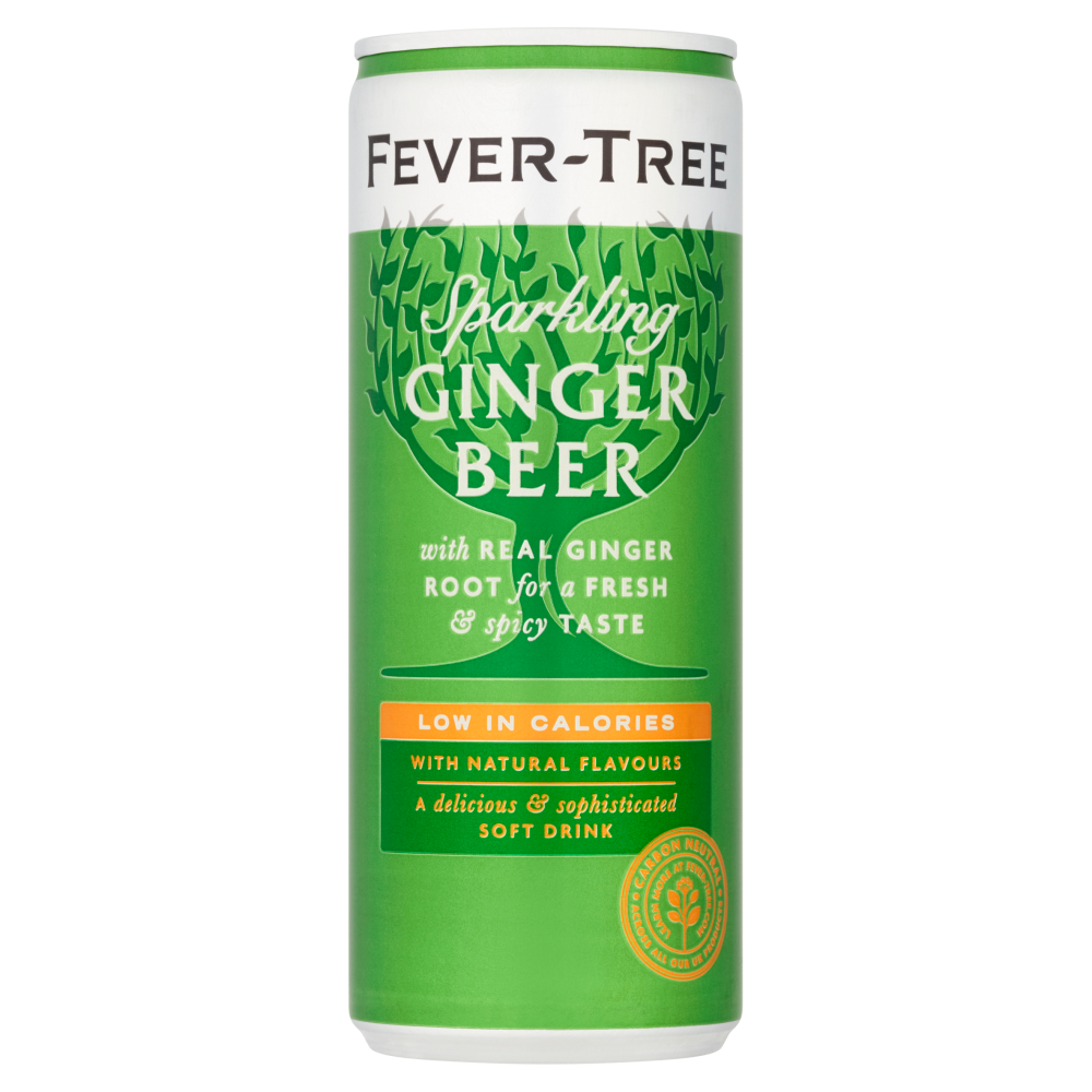 Fever Tree Sparkling Ginger Beer 12x 250ml Cans