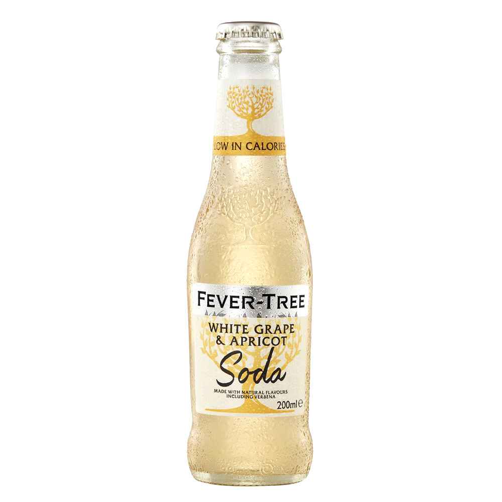 Fever Tree White Grape & Apricot Soda Water 24x 200ml