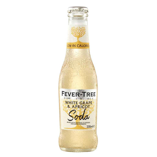 Fever Tree White Grape & Apricot Soda Water 24x 200ml