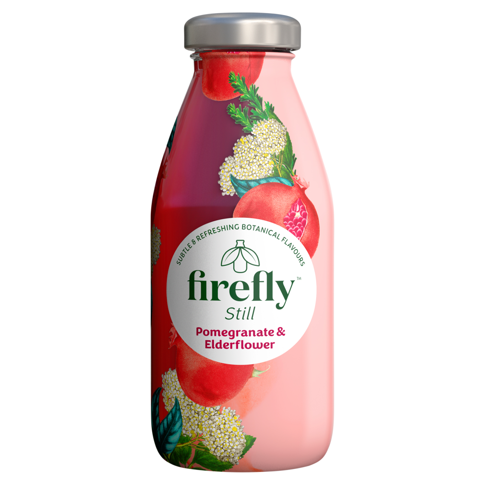 Firefly Pomegranate & Elderflower Botanical Drink 12x 330ml