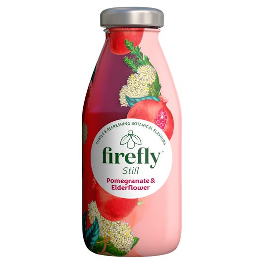 Firefly Pomegranate & Elderflower Botanical Drink 12x 330ml