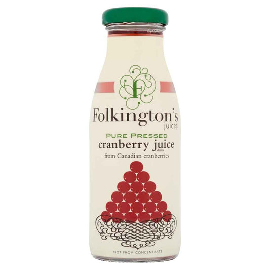Folkington's Cranberry Juice 12x 250ml
