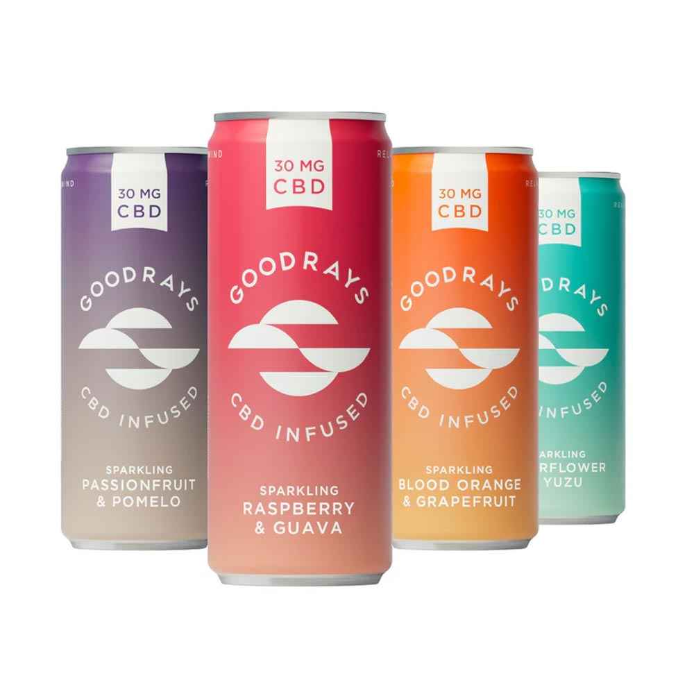 Goodrays 30mg CBD Infused Mixed Flavour Pack 12x 250ml