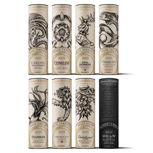 The Game of Thrones Single Malt Whisky Collection 8x 70cl