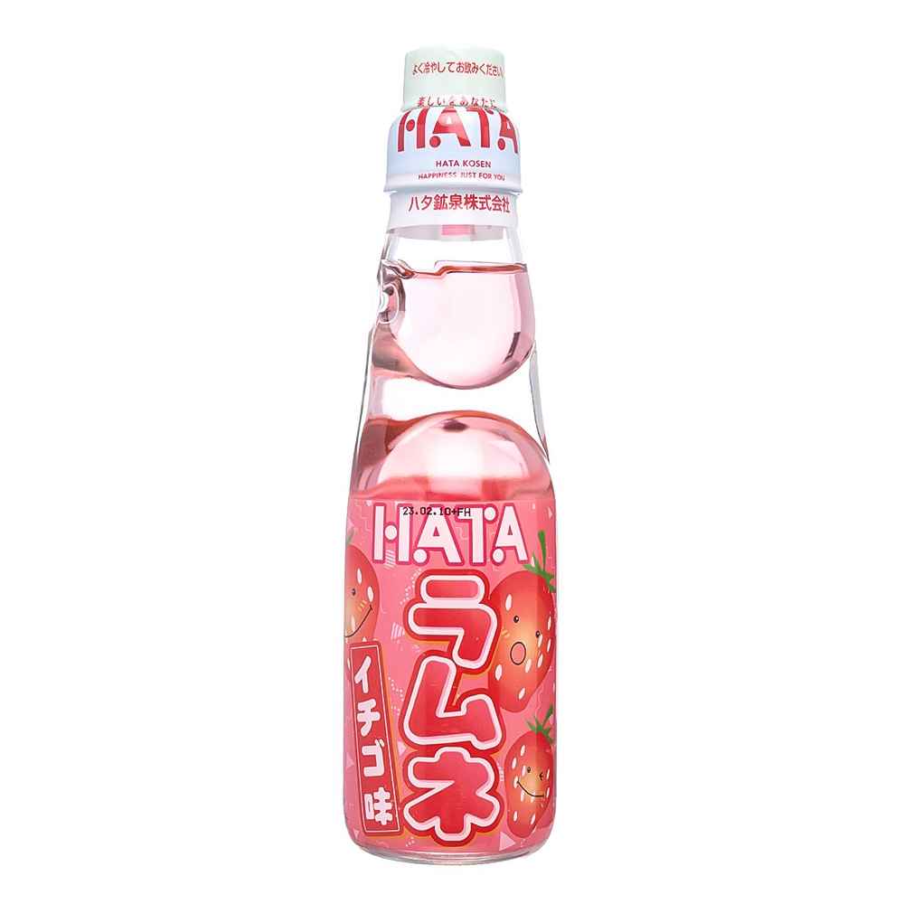 Hatakosen Strawberry Ramune Soda 200ml
