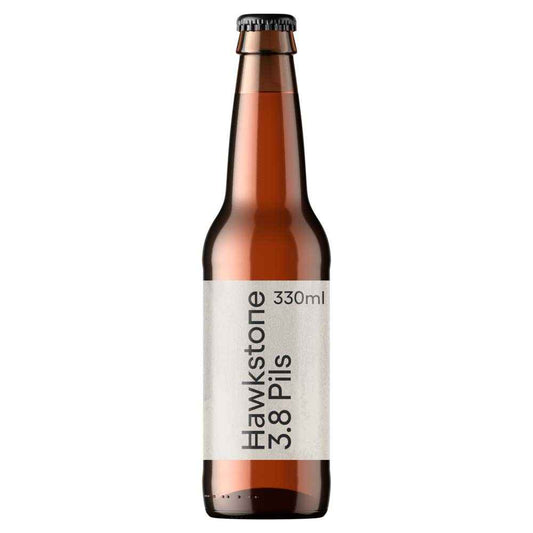 Hawkstone 3.8 Pilsner Beer 12x 330ml