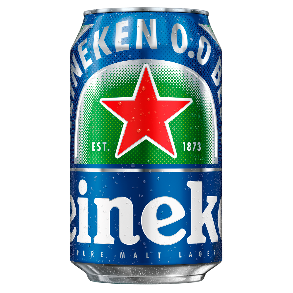 Heineken 0.0% Alcohol Free Beer 24x 330ml