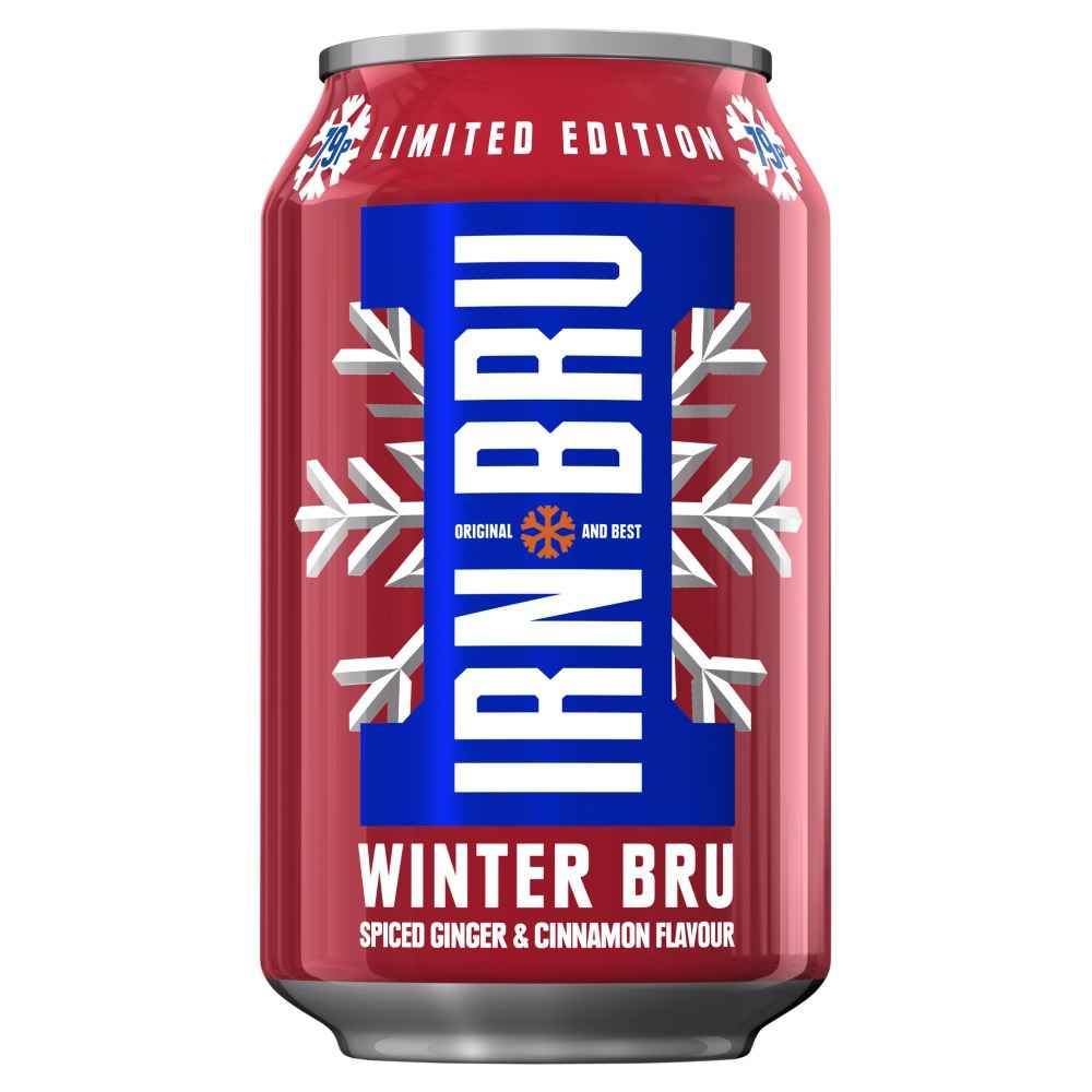 IRN-BRU Winter Bru Spiced Ginger & Cinnamon 24x 330ml Cans