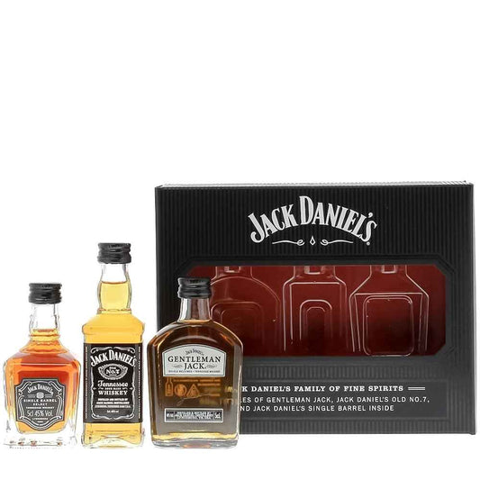 Jack Daniel's Family Whiskey 3x 5cl Miniatures Gift Pack