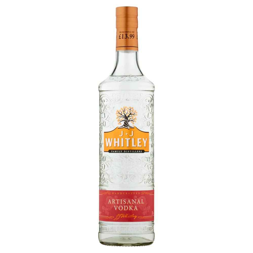 JJ Whitley Artisanal Vodka 70cl