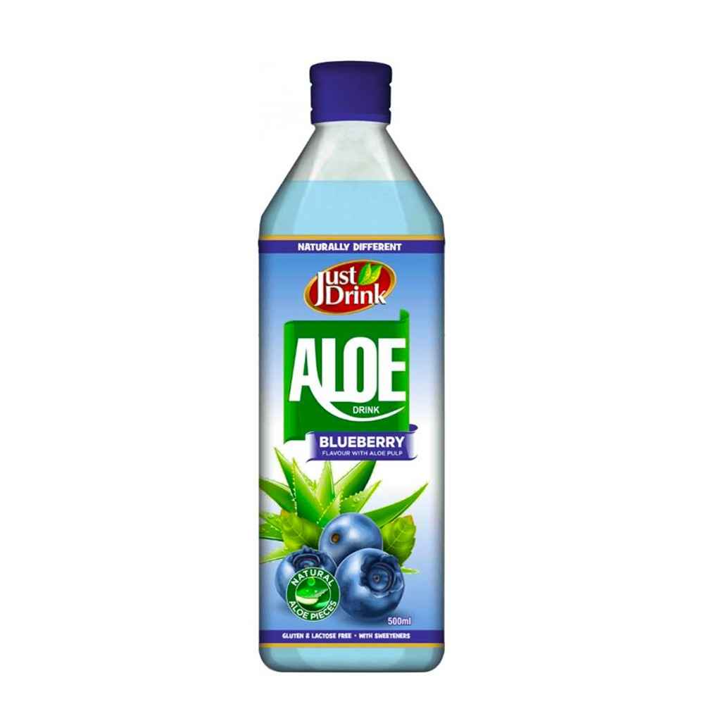 Just Drink Aloe Blueberry Flavoured Drink 12x 500ml