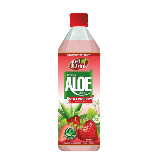 Just Drink Aloe Strawberry Flavoured Drink 12x 500ml