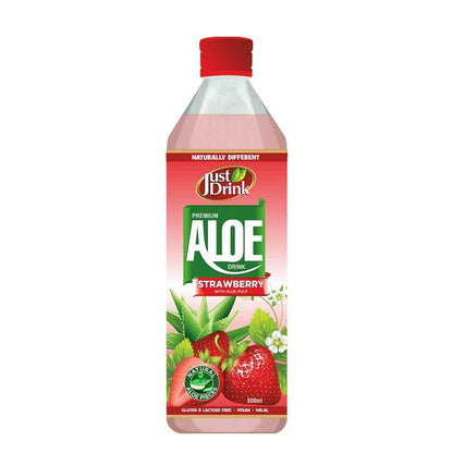 Just Drink Aloe Strawberry Flavoured Drink 12x 500ml