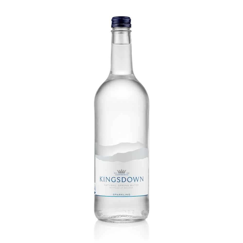 Kingsdown Sparkling Spring Water 24x 500ml Glass Bottles