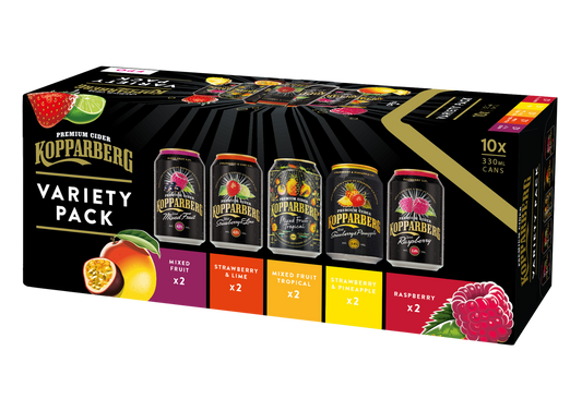 Kopparberg Premium Cider 10x 330ml Variety Pack