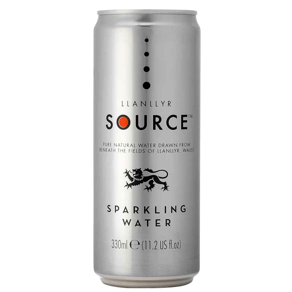 Llanllyr Source Sparkling Water 24x 330ml Cans