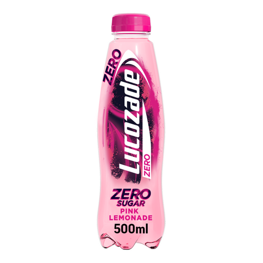 Lucozade Zero Pink Lemonade 12x 500ml
