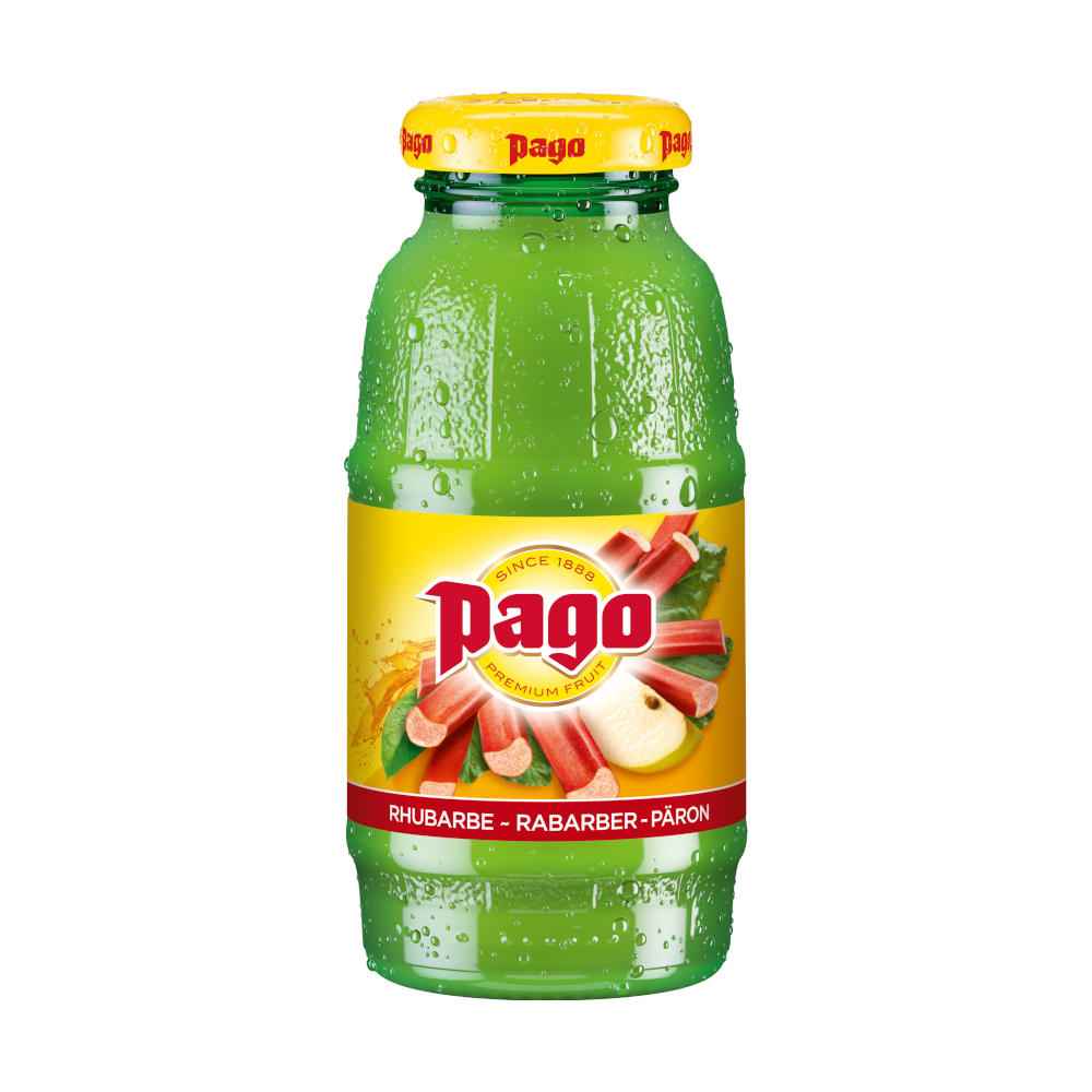 Pago Rhubarb & Pear Juice 12x200ml