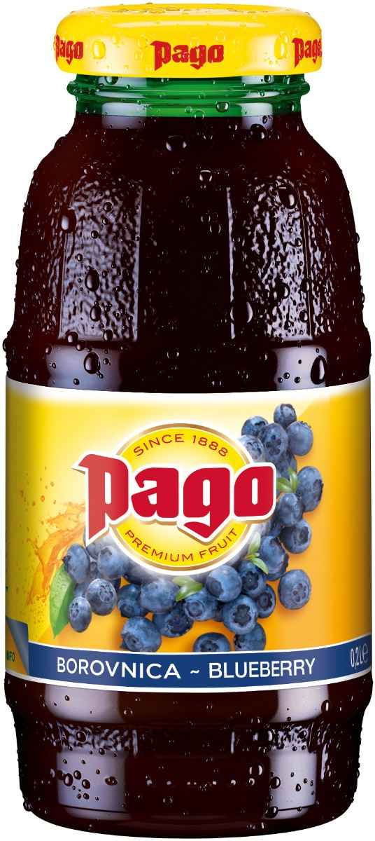 Pago Blueberry Juice 12x 200ml