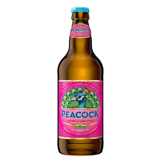Peacock Lychee & Lime Cider 12x 500ml