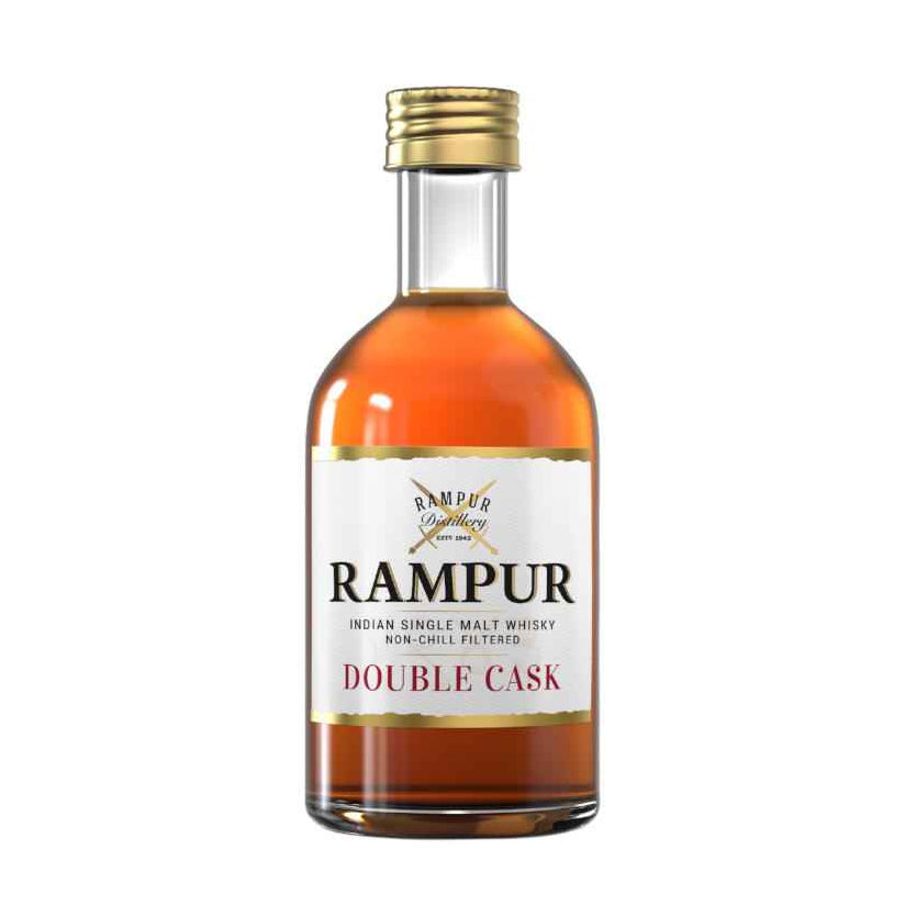 Rampur Double Cask Whisky 5cl Miniature