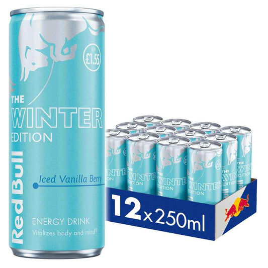 Red Bull Iced Vanilla Berry Energy Drink 12x 250ml